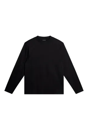 Ace Mock Neck LS T-Shirt / Black