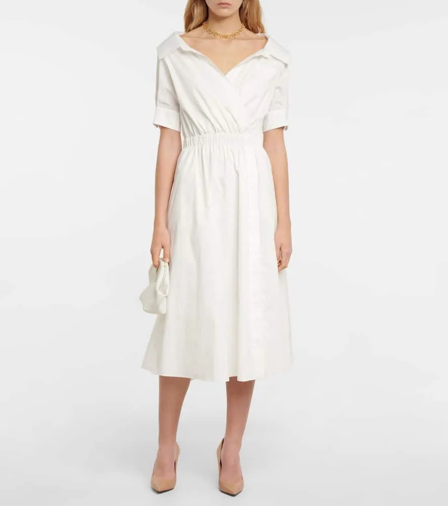 Altuzarra Lydia cotton-blend poplin shirt dress