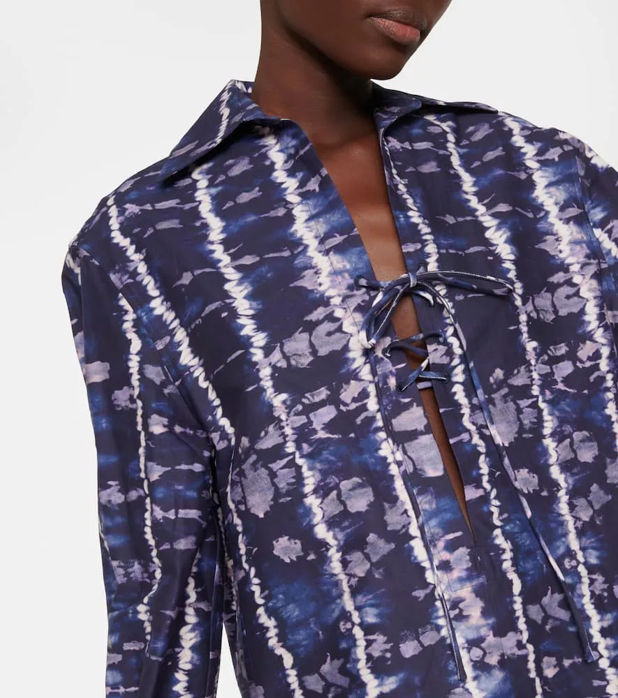 Altuzarra Nia printed cotton-blend shirt dress