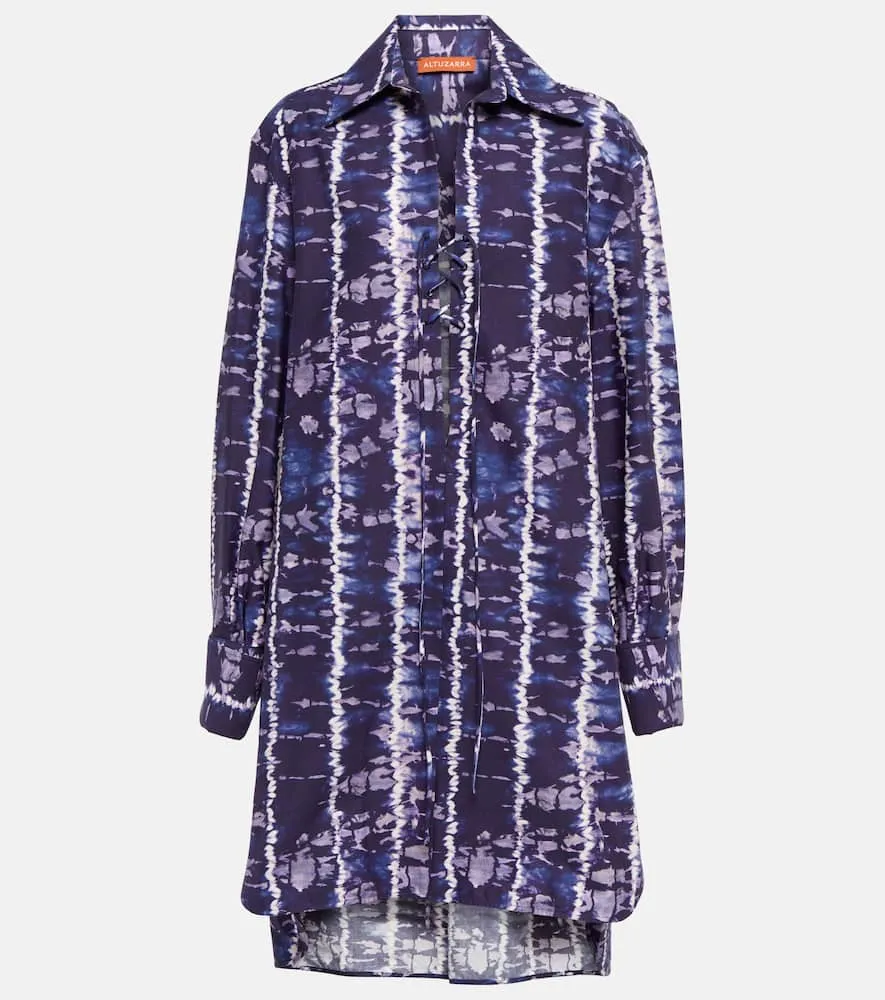 Altuzarra Nia printed cotton-blend shirt dress