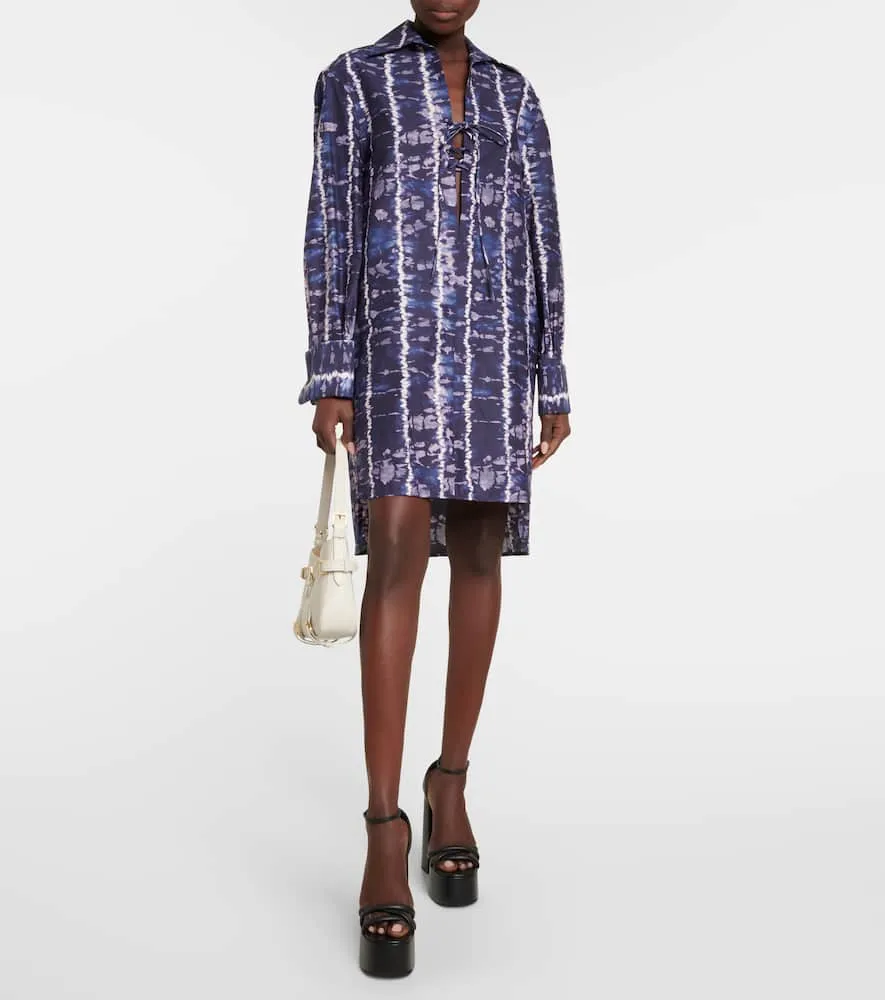 Altuzarra Nia printed cotton-blend shirt dress