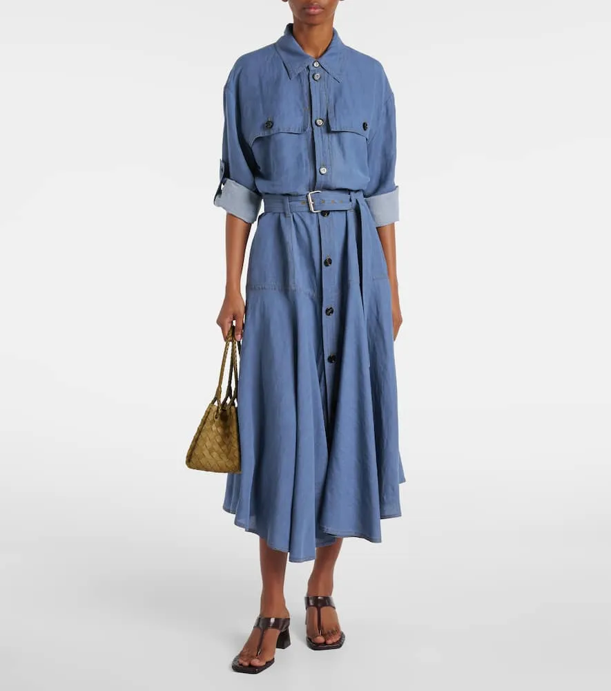 Bottega Veneta Belted shirt dress