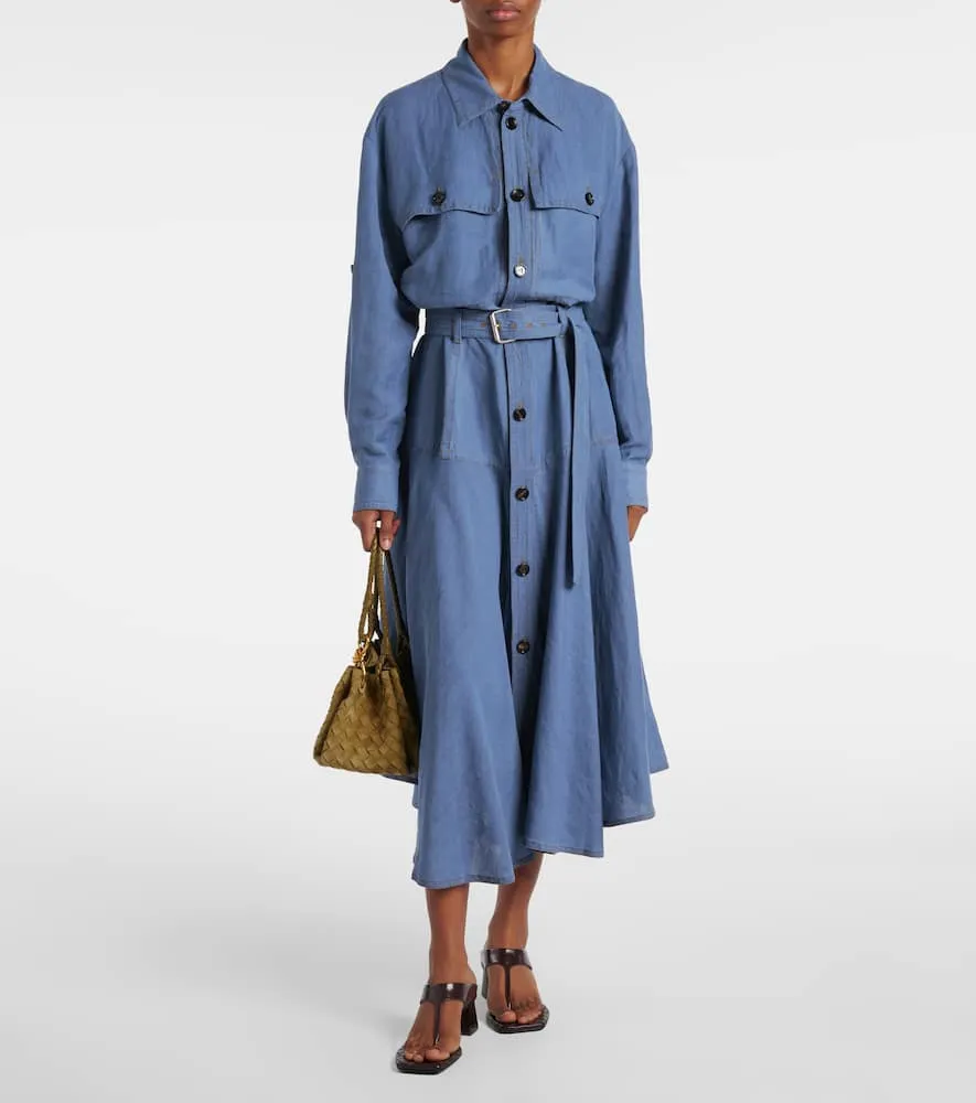 Bottega Veneta Belted shirt dress