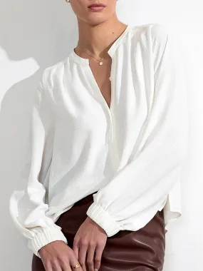 Brochu Walker Phoebe Blouse in Salt White