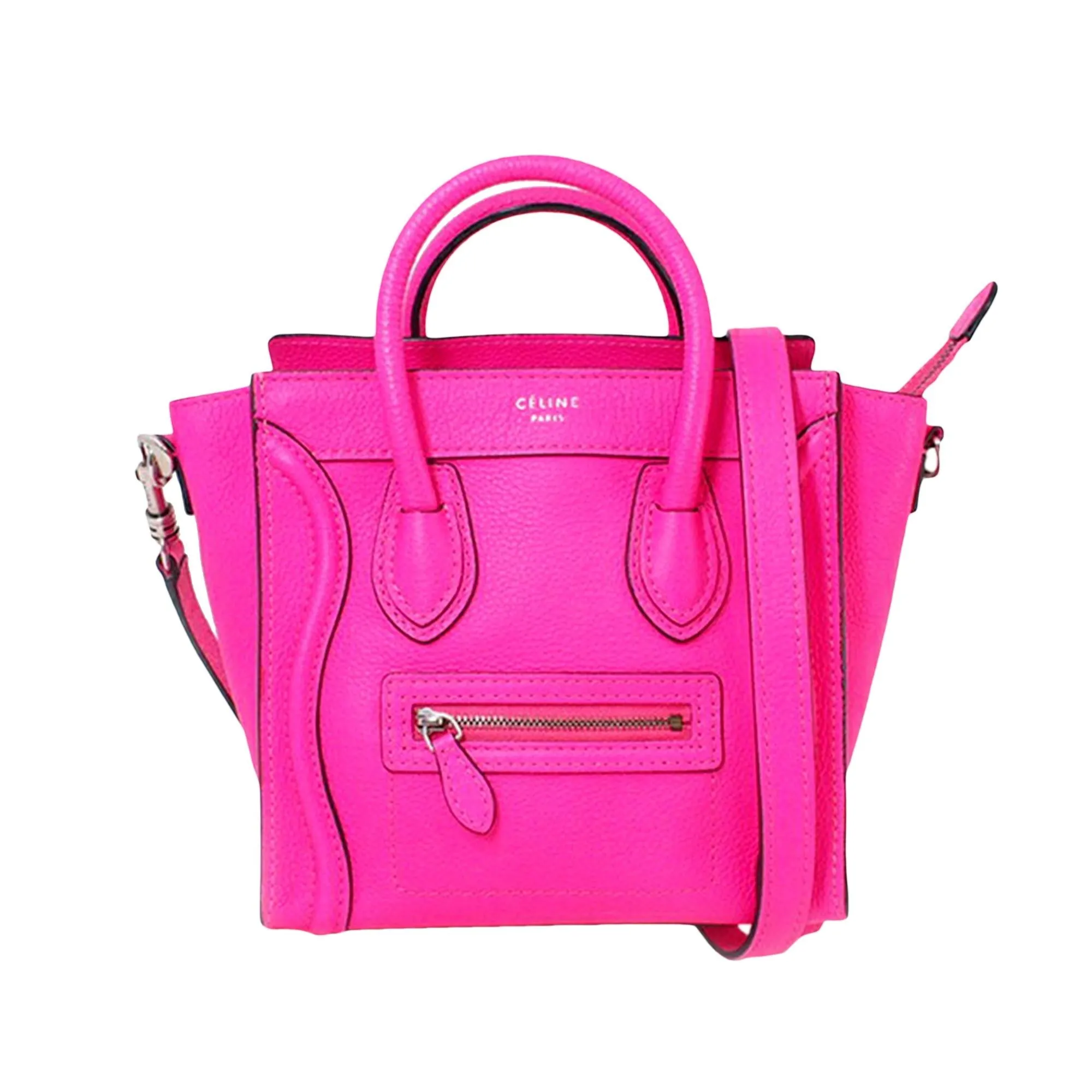 Celine Nano Luggage Leather Satchel (SHG-30973)