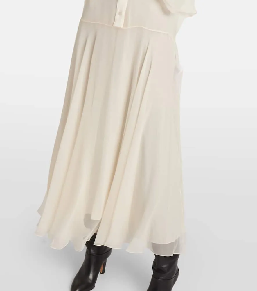 Chloe Silk chiffon shirt dress