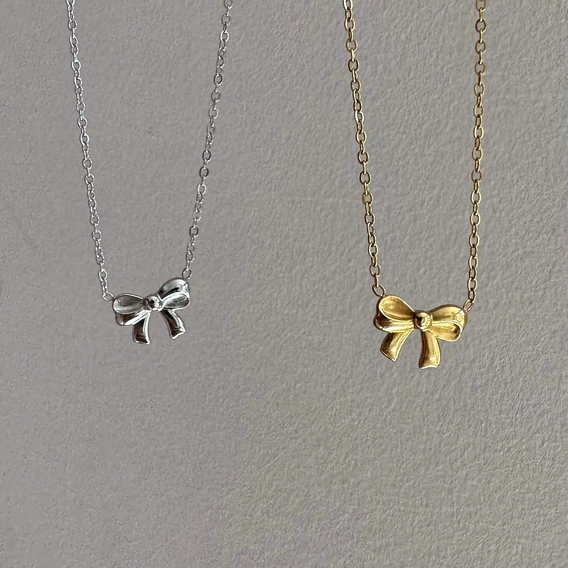 Delicate Bow Tie Necklace