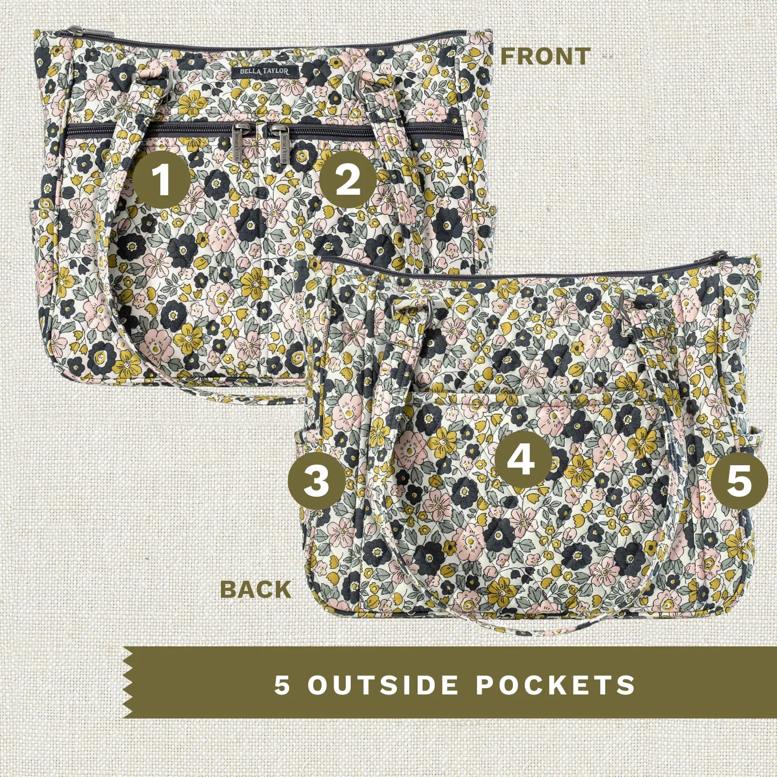 Delicate Floral Charcoal Everyday