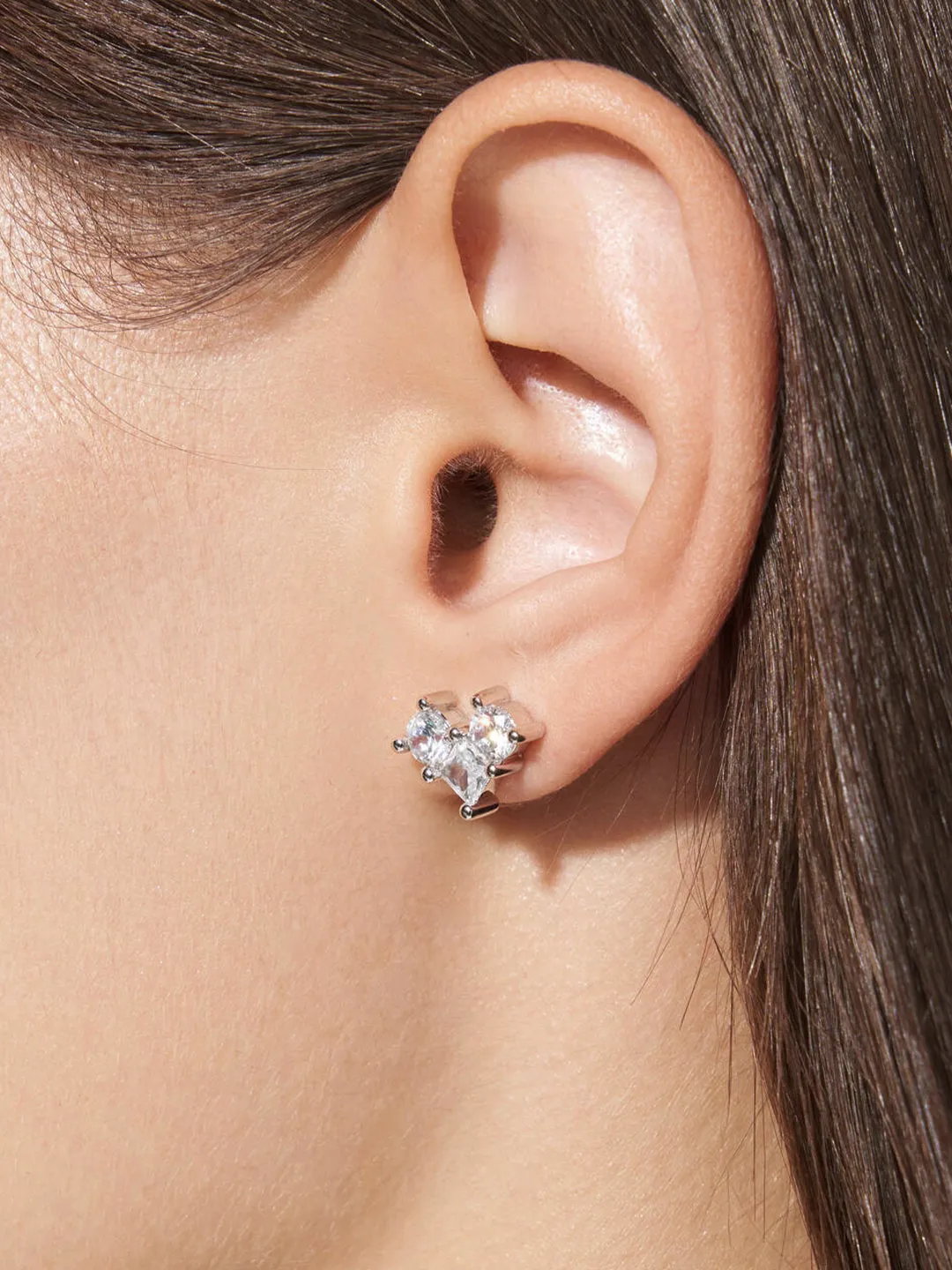 Delicate Heart Studs