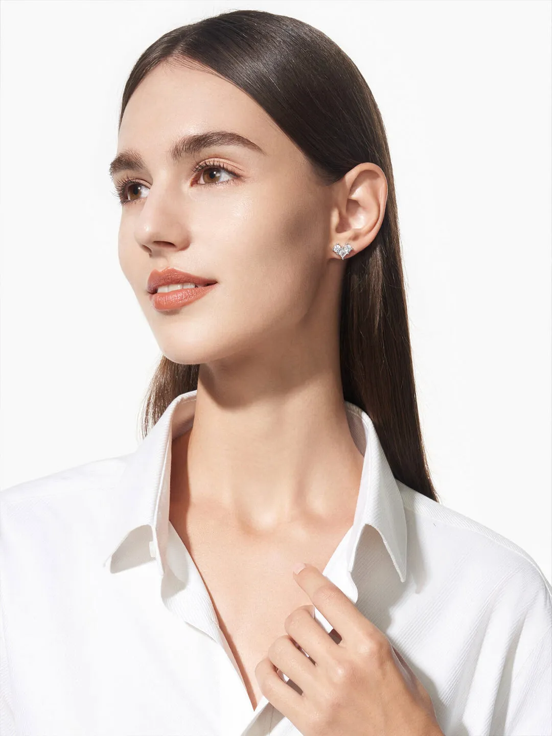 Delicate Heart Studs