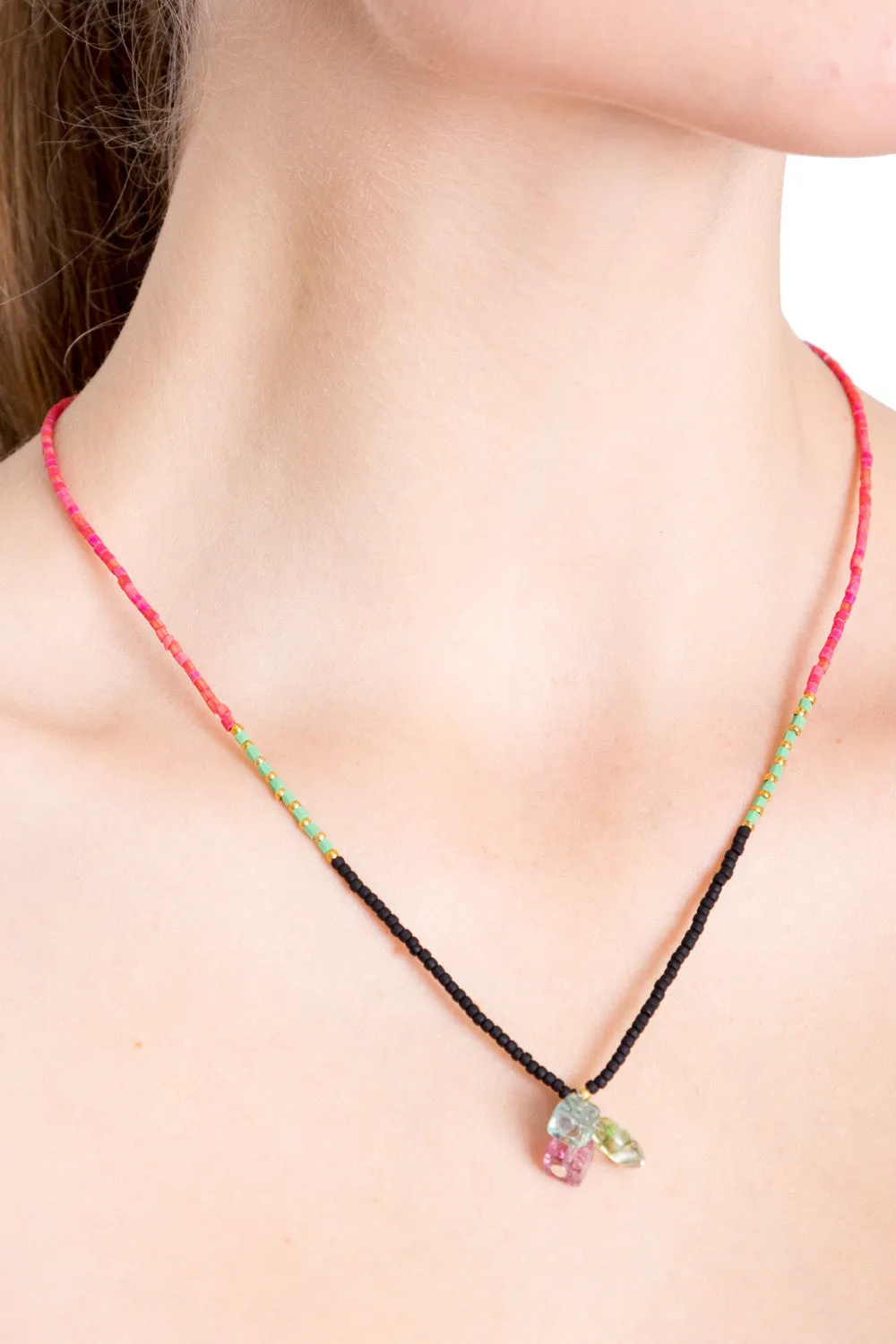 Delicate Treasure Necklace (Pink)