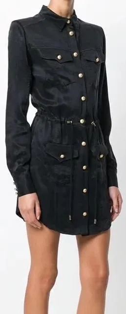 Drawstring Shirt-Dress