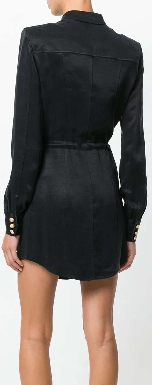 Drawstring Shirt-Dress