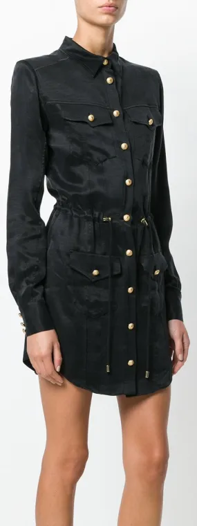 Drawstring Shirt-Dress