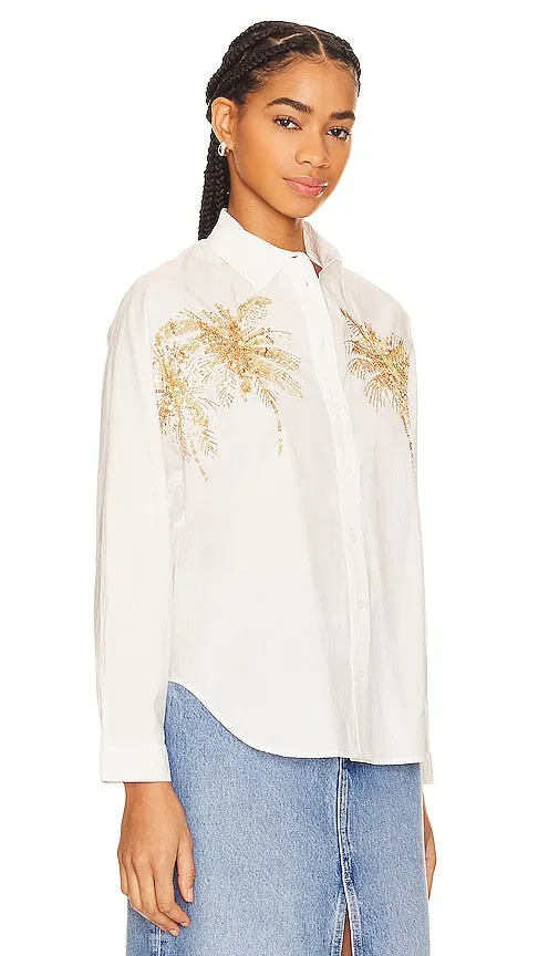 Essentiel Antwerp Fresh Embellished Shirt in White