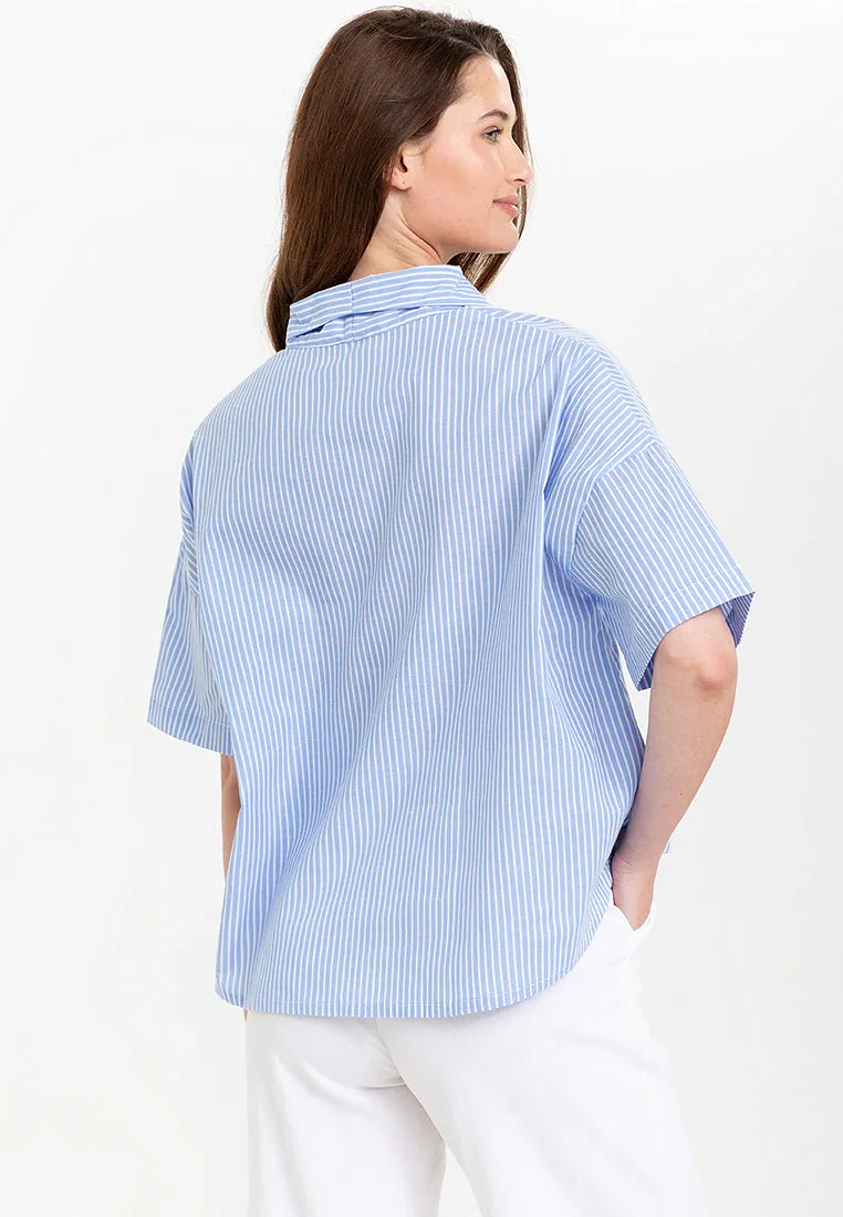 Fay Pinstripe Cotton Top