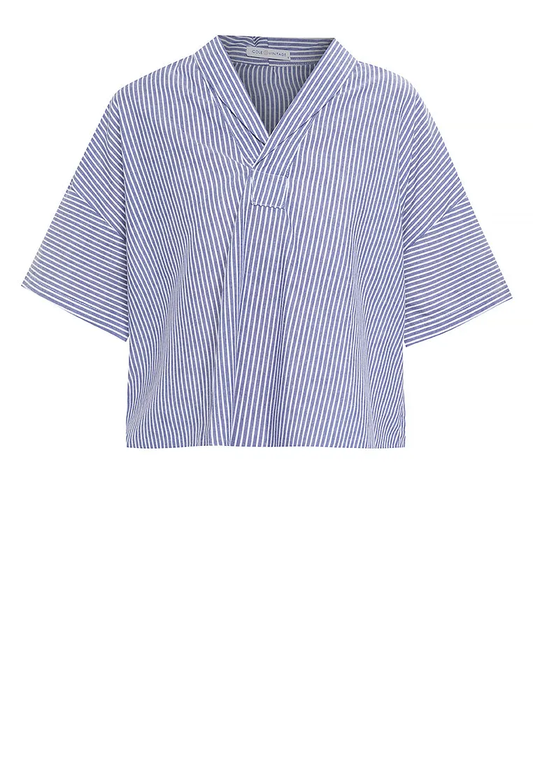 Fay Pinstripe Cotton Top