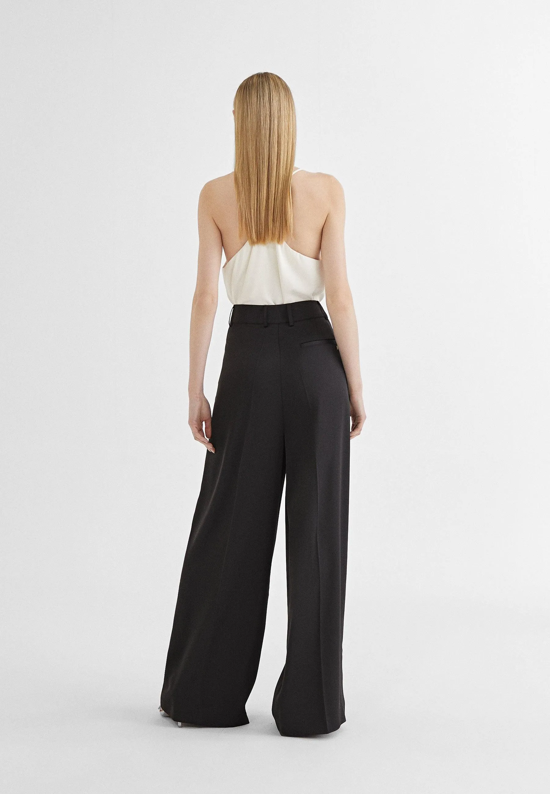 Flowing darted trousers
