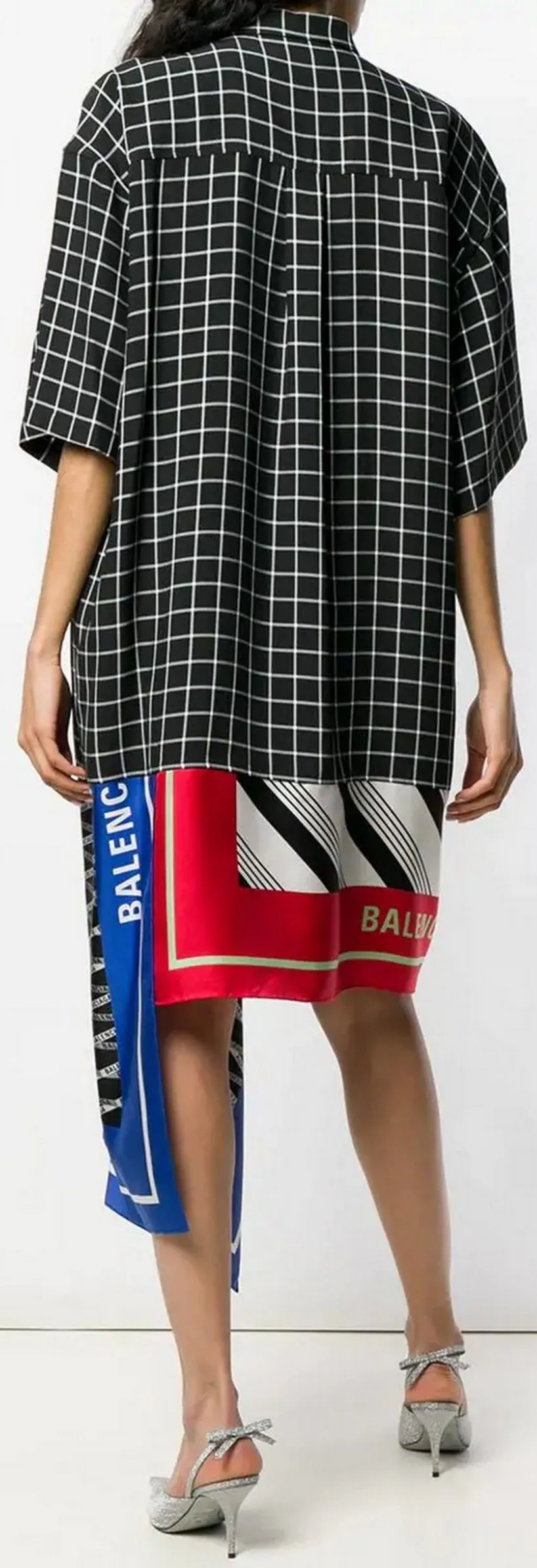 Foulard Print Shirt-Dress