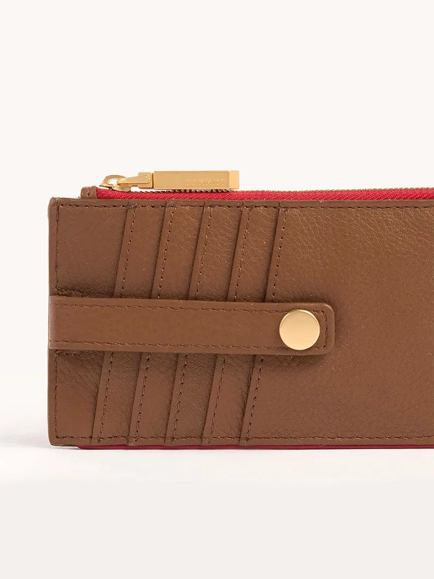 Hammitt Los Angeles 210 West Wallet in Mahogany Pebble