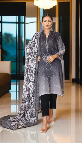 IshDeena Pakistani Dresses for Women Ready to Wear Printed Lawn Kameez Ladies Suit With Printed Silk Dupatta - 3 Piece