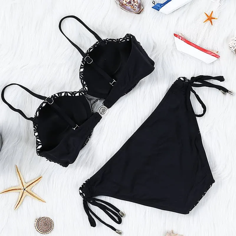 LAZYDAISYSWIMWEAR Streamlined Graceful Contour Elegance Bikini Set