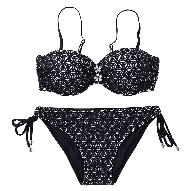 LAZYDAISYSWIMWEAR Streamlined Graceful Contour Elegance Bikini Set