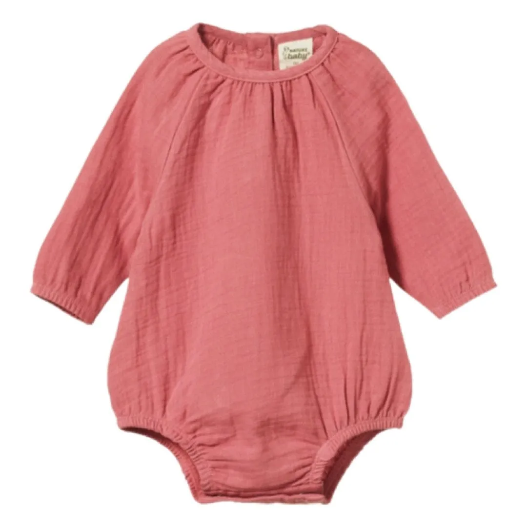 Meadow Bodysuit - Raspberry Crinkle