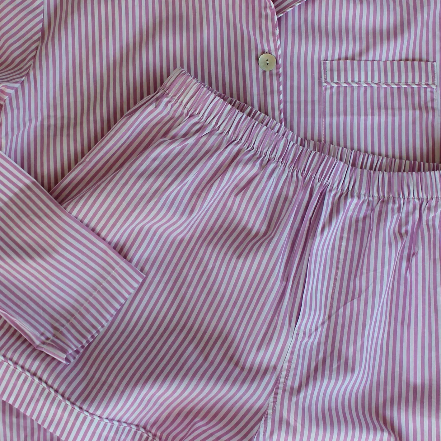 PYJAMAS SET // WOMEN // LILAC STRIPES