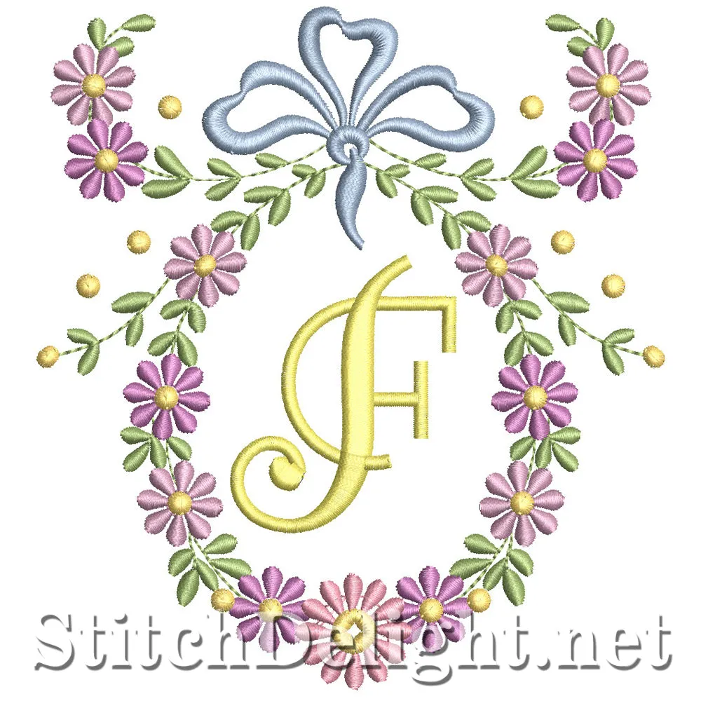SDS1245 Wispy Floral Font F