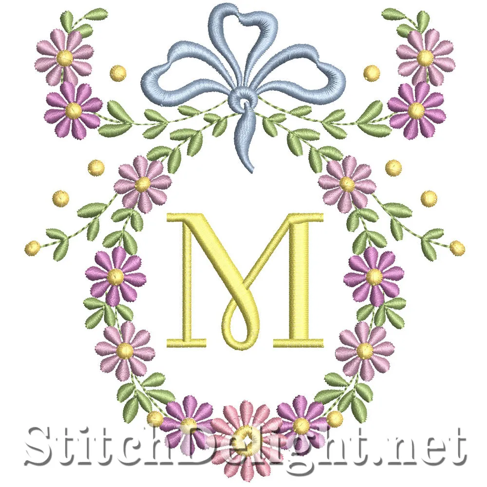 SDS1245 Wispy Floral Font M