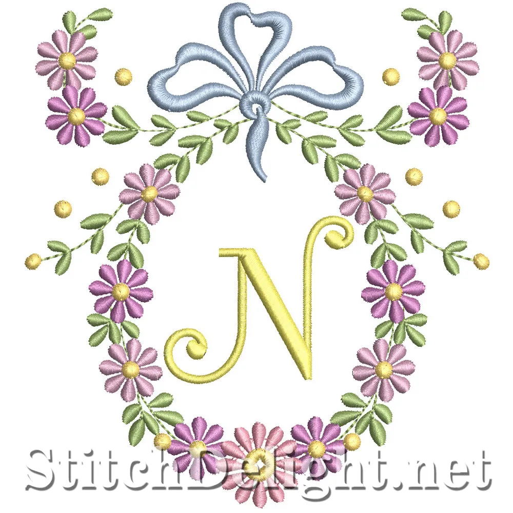 SDS1245 Wispy Floral Font N