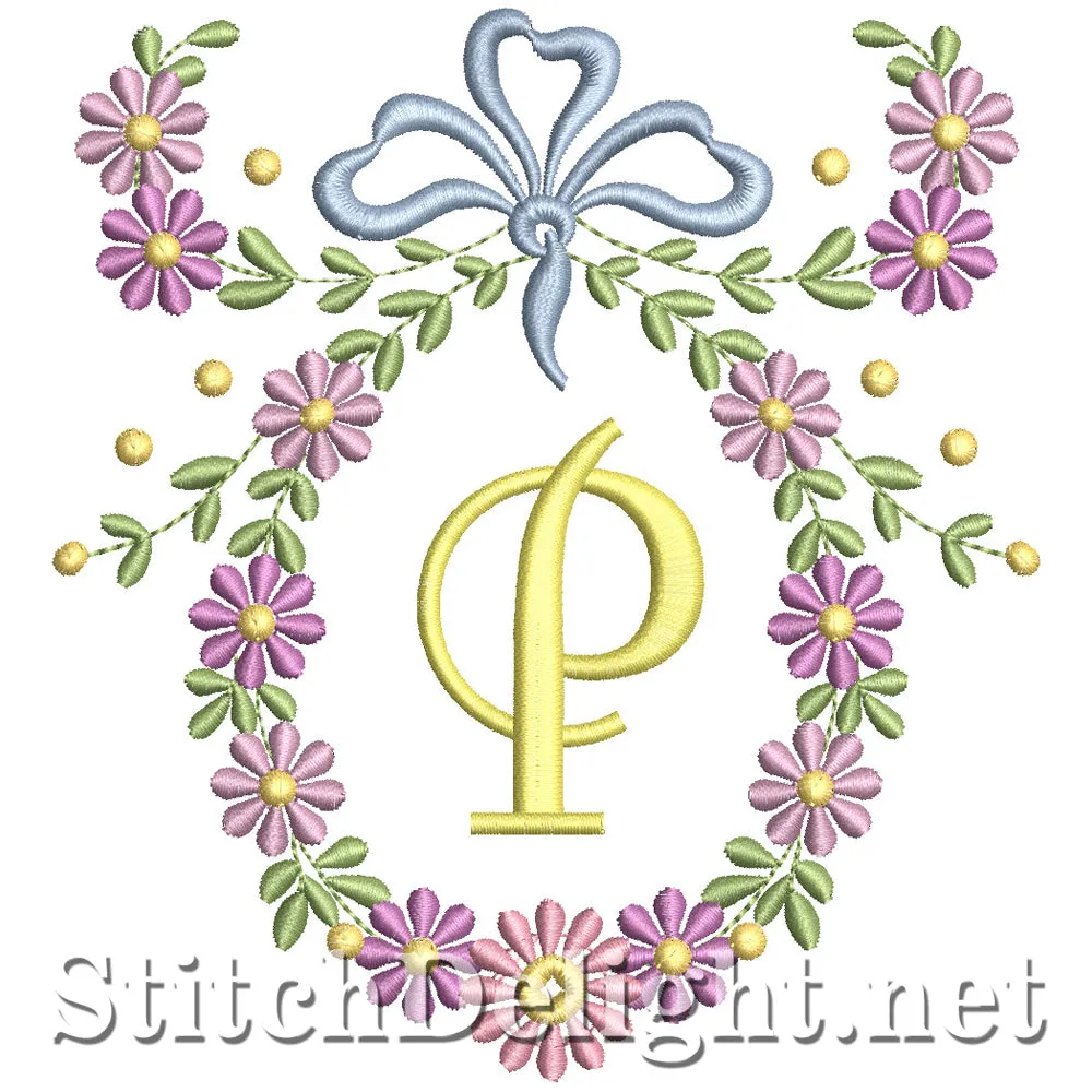 SDS1245 Wispy Floral Font P