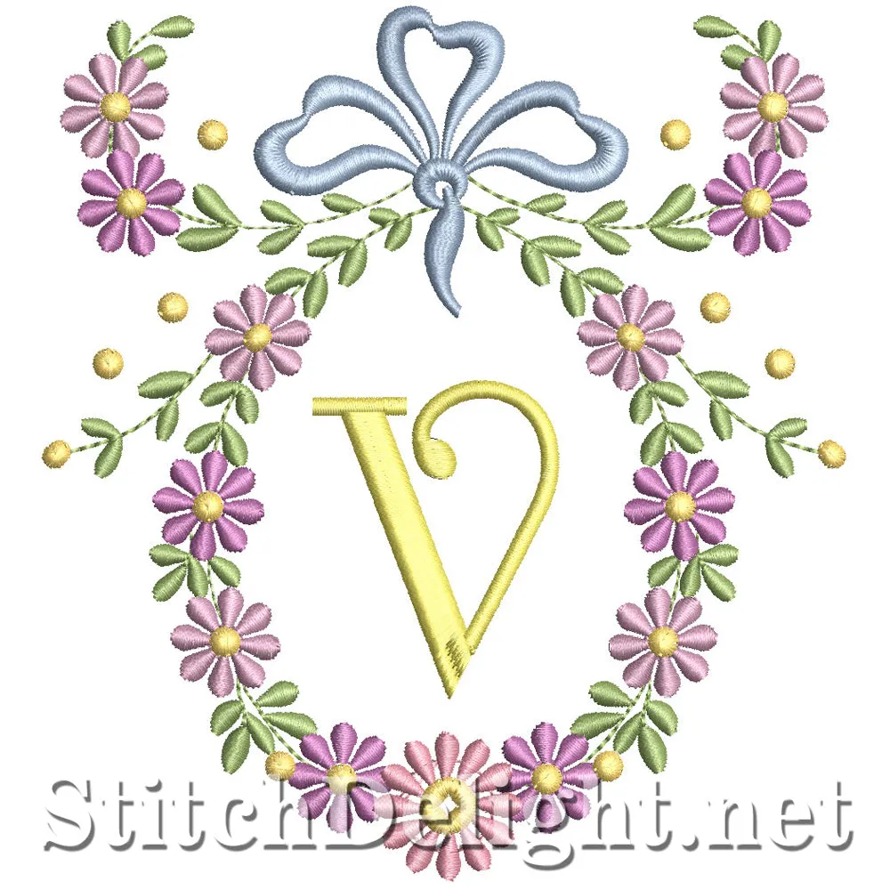 SDS1245 Wispy Floral Font V