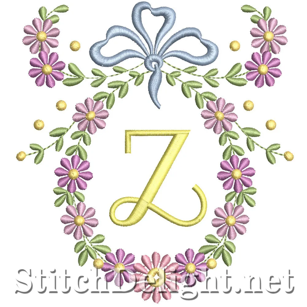 SDS1245 Wispy Floral Font Z