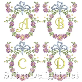 SDS1245 Wispy Floral Font