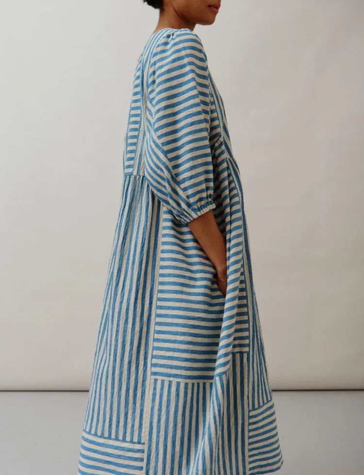 Sideline | Betsy Dress | Blue Stripe
