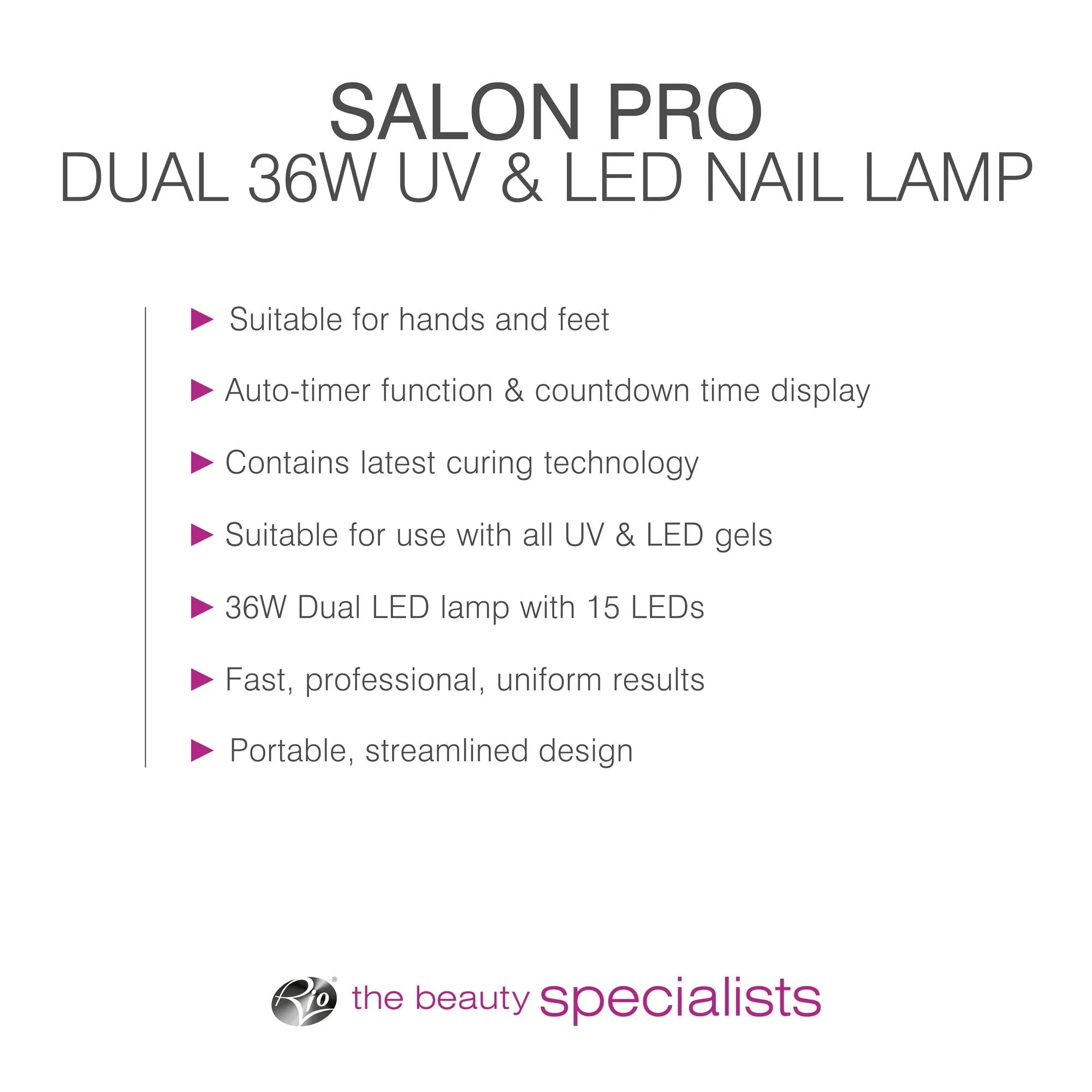UV Nail Lamp 36W Dual LED