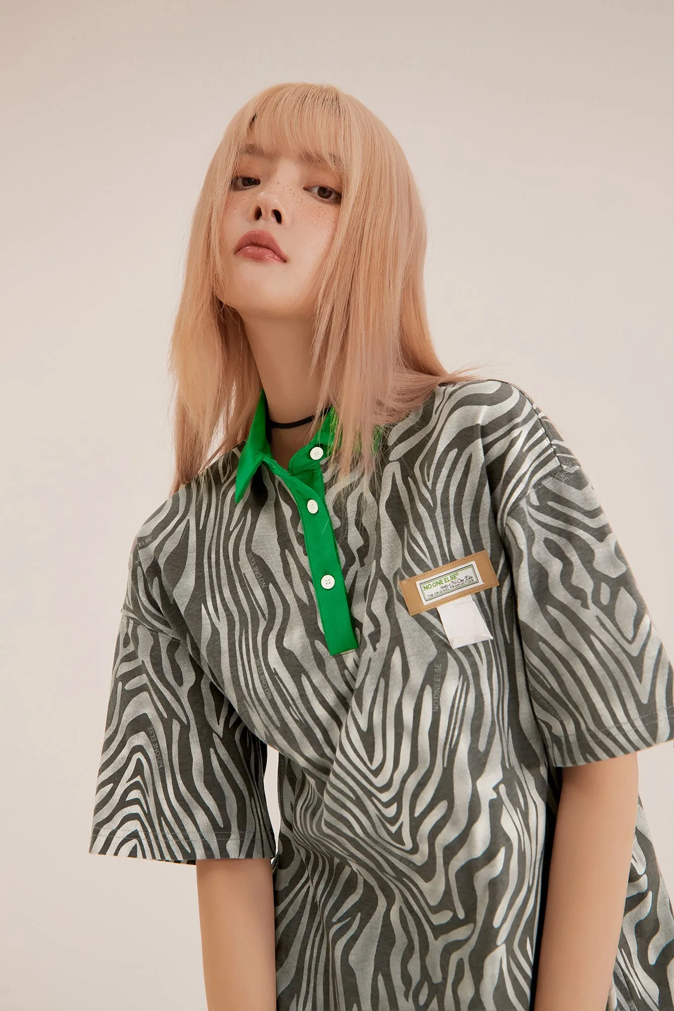 Zebra Loosefit T-Shirt Dress