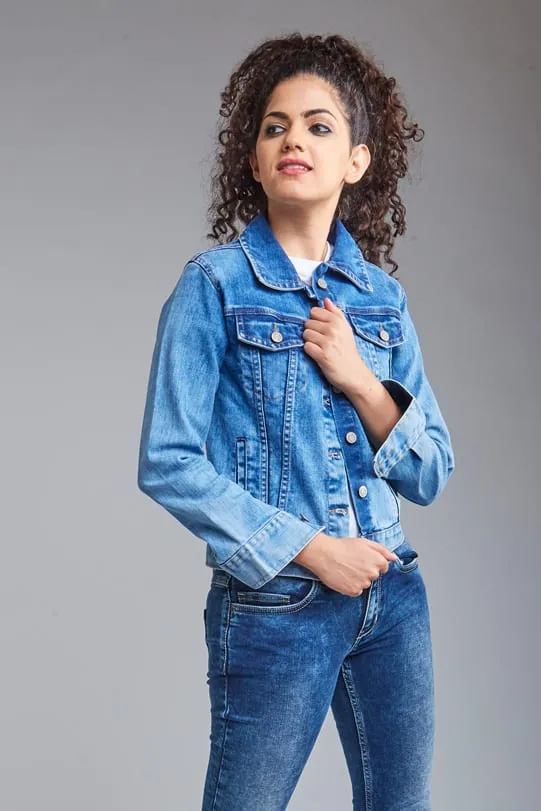 Zoe Washed Denim Jacket