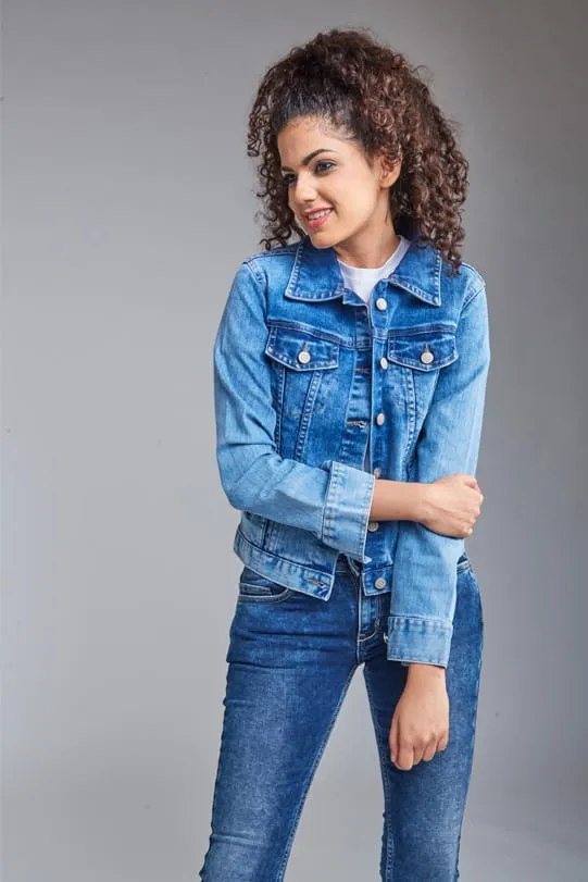 Zoe Washed Denim Jacket